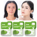 LAIKOU Matcha Mud Face Mask Anti Wrinkle Night Facial Packs Dark Circle Moisturize Anti Aging Green Clay Mask for Facecare-5pcs. 