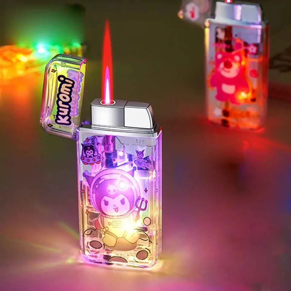 Cinnamoroll Kuromi Pochacco Hello kitty red flame lighter custom ...