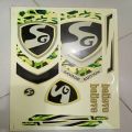 SG cricket bat stickers. 