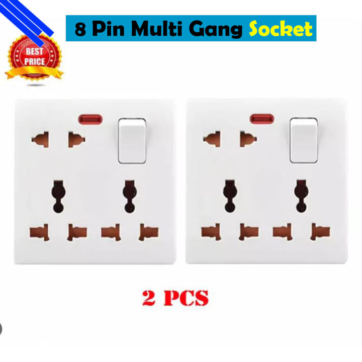 Multi%20Function%20Universal%20Wall%20Gang%20Socket%20-%208%20Pin%20Gang%20Universal%20Socket%20-%20Image%202