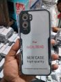 itel City 200 Xundd Protective Airbag Bumper Transparent Back Side Clear Phone Case Back Cover.