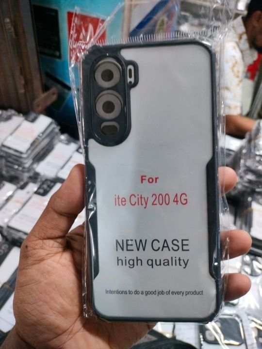 itel%20City%20200%20Xundd%20Protective%20Airbag%20Bumper%20Transparent%20Back%20Side%20Clear%20Phone%20Case%20Back%20Cover%20-%20Image%203