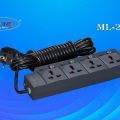 Maxline 4 Gang Multi Extension Socket Model: ML-2024-5 Miter Wire (15 Fit/hand Long Wire). 