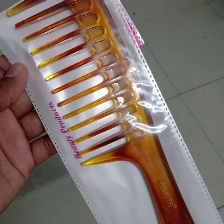 INDIAN%20WIDE%20Distance%20Teeth%20ANKITA%20Hair%20COMBS%20Premium%20Quality%20Beauty%20Products%20Plastic%20Handle%20With%20Hair%20Brush%20Fashionable%20Plastic%20Hairbrush%20For%20Women%20Long%20Hair%20Chiruni%20-%20Image%206