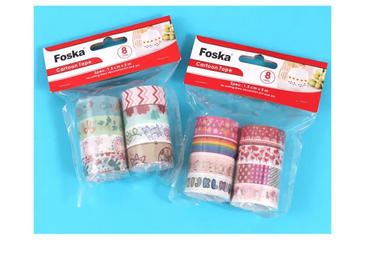 Foska%20Colorful%20Lovely%20Adhesive%20Cartoon%20DIY%20Washi%20Tape%20-%20Image%202