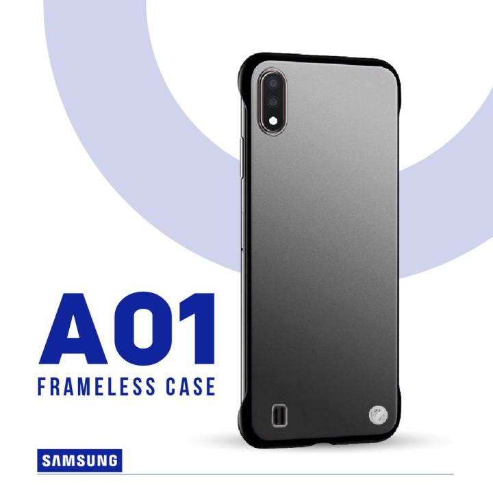 Samsung Galaxy M01 / A01 Case Cover Ultra-thin frameless Design transparent matte Back Caseing