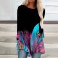 Women's T-shirt Coconut Tree T shirt Women Fashion T-shirt Beach Tshirt Hawaii T Shirt Long Sleeve Tshirt Ladies Tops Tees Tunic.
