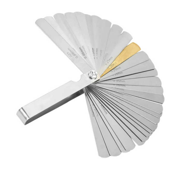Foldable 32 Blades Feeler Gauge Metric Imperial 0.04-0.88mm Measurement Tool ark