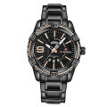 Naviforce NF9117 - Black Stainless Steel Analog Watch for Men - Black and RoseGold. 
