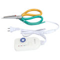 Heating Scissors 220V 9 Temperature Adjustable Precise Cutting Heating Sewing Scissors for Cutting Zipper for Tailor Shop. 
