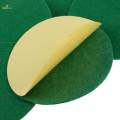 7X 6 Pieces Air Hockey Table Felt Pushers Replacement Felt Pads Green L. 