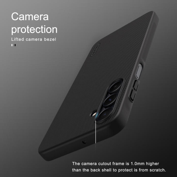 Nillkin%20Super%20Frosted%20Shield%20Matte%20Black%20Case%20for%20Samsung%20Galaxy%20A16%205G%20-%20Scratch-Resistant,%20Camera%20Protection%20-%20Image%206