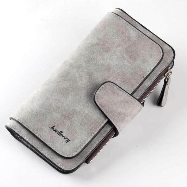 Baellerry Wallet Women Leather Luxury Card Holder Clutch Casual Women Wallets Zipper Pocket Hasp Ladies Wallet Female Purse W196
