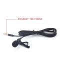 Lavalier Lapel Microphone Clip-on Omnidirectional Condenser Mic for Apple IPhone IPad IPod Touch Samsung Windows Devices. 