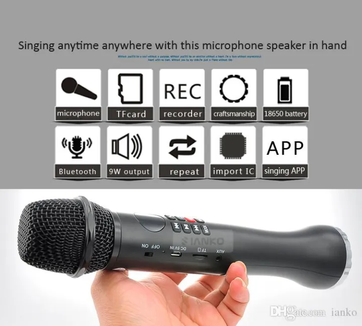 Karaoke%20L%20-%20598%20Bluetooth%20Microphone%20Portable%20Speaker%209%20Watt%20-%20Image%203