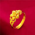 Vietnamese Sand Women's Electroplated Imitation Gold Jewelry Products Night Market Ring.