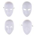 Costume Masks for Party Decoration Accessories DIY Unpainted Mask White Blank Face Mask Masquerade.