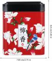 Mini Square Tea Tin Storage Box Universal Small Container for Candy Scented Tea.