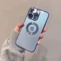 for iphone 13 Pro Max cover White Translucent Frosted Feel Color Borders Logo Hole With Camera Protection Clear Back Case`for iphone 13 Pro Max.