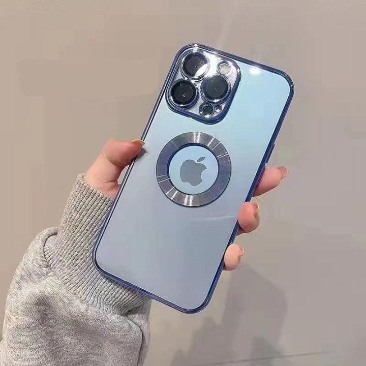 for iphone 13 Pro Max cover White Translucent Frosted Feel Color Borders Logo Hole With Camera Protection Clear Back Case`for iphone 13 Pro Max