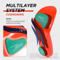 Flat Feet arch support Insole Poron Shock Absorption Insoles Heel Pain Relief Shoes Pad Cushioning.