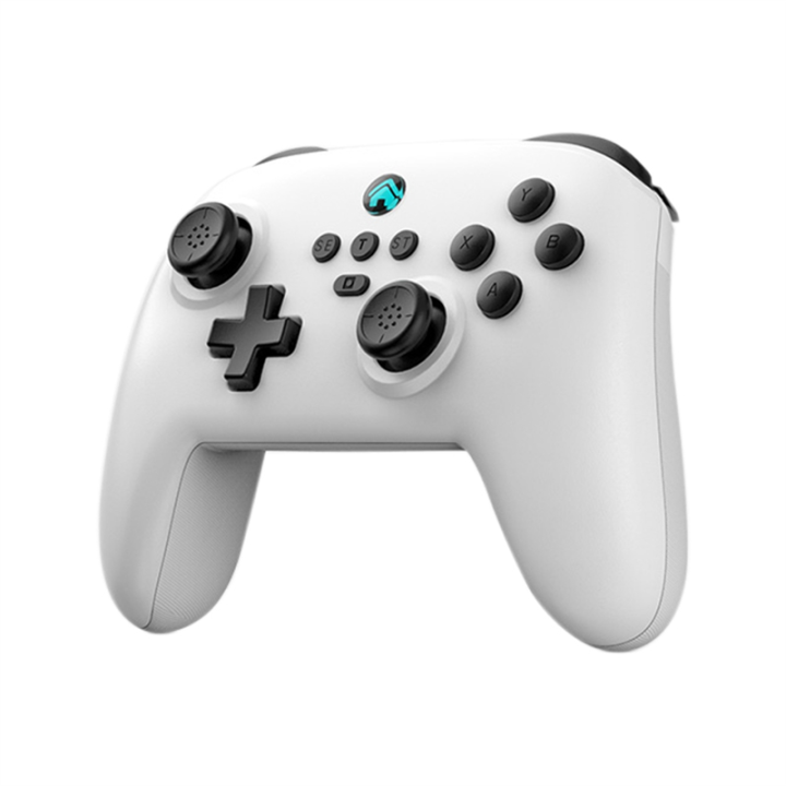 Z02 Gamepad for Bluetooth Hall Joystick Somatosensory Continuous Hair Vibration for Android IOS Switch Gamepad Replacement Accessories White