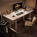 Electric Lifting Table Double Motor Solid Wood Computer Desk Home Intelligent Double Four Column Desk Leg Table Stand. 