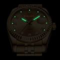 YOLAKO Couple Men's Women's Steel Band Watch Glow Calendar Diamond Scale Gold Business Men Watch Women Bracelet Wristwatches.