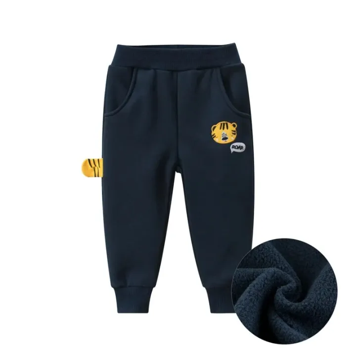 2023%20Spring%20Pure%20Cotton%20Children%20Cartoon%20Fleece%20Thickening%20Trousers%20Kids%20Boys%20Girls%20Winter%20Sport%20Long%20Pants%20-%20Image%202