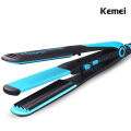 Kemei KM-2209 Hair Straightener Professional 2 in 1 Ionic Straightening Iron & Curler Styling Tool Curling Irons Hair. 