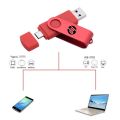 【Ready Stock+FREE Shipping+COD】HP Flash Drive 3 in 1 OTG USB Type C/Micro Flash Drive 2tb 1tb 512gb 256gb Pendrive High Speed Pen Drive for Phone/Tablet/PC. 