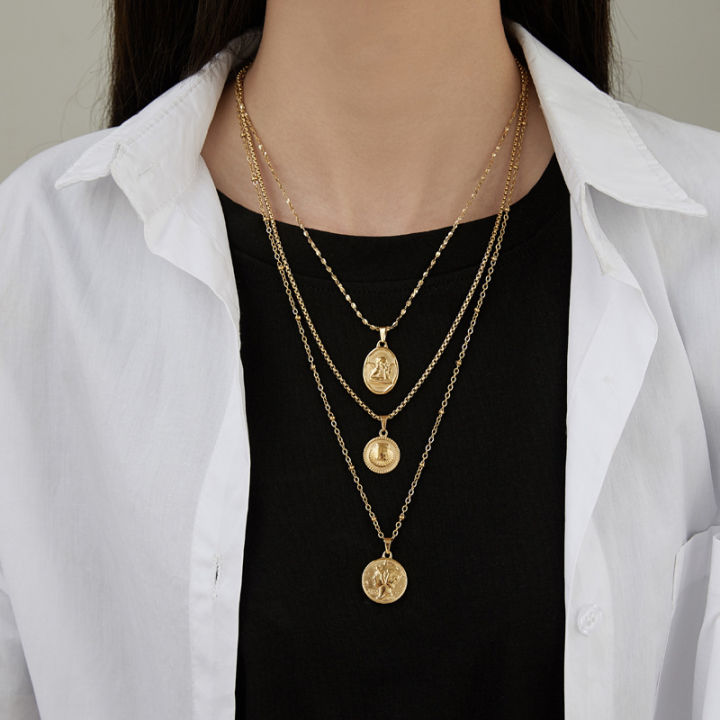 DazGirl%20Trendy%20Custom%20Coin%20Stainless%20Steel%20Jewellery%2018K%20Gold%20Plated%20Men%20Charm%20Pendant%20Necklace%20Jewelry%20Dragon%20Necklace%20-%20Image%205
