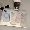 HOCE Transparent Frameless Magnetic Phone Cases For iPhone 17 16 15 14 13 12 Pro Max 14 15 16 Plus 17 Air MagSafe Case Ultra Thin Matte Frosted Hard PC Cover. 