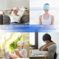 Migraine Relief HatHead Massager Gel Hot Cold Therapy Headache Migraine Relief Cap For Chemo,Sinus,Neck Wearable Therapy Wrap. 