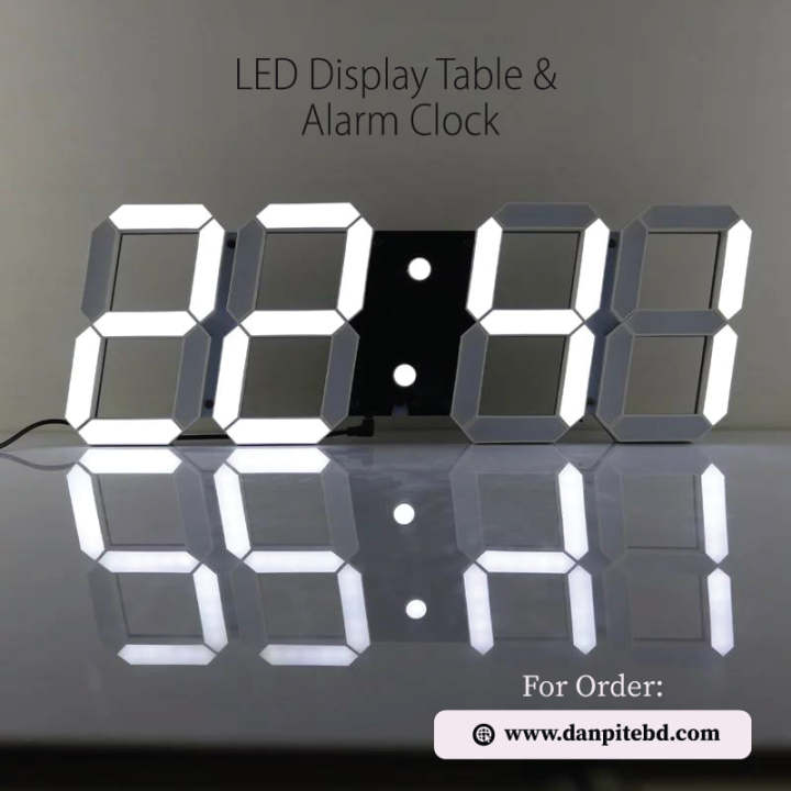 LED Display Wall and Table Alarm Clock | Daraz.com.bd