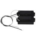 1 Set Pb P Bass Pickup Humbucker Pickup for 4 String P Bass Guitar Part & 1 Set Pro Electric Bass Open Type Noiseless Bridge Pickup for 4 String Jazz Bass Jb Style,Black 95X18.3Mm.