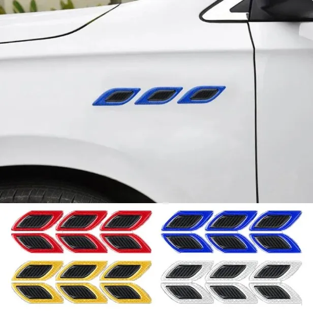 6Pcs/Set%20Reflective%20Car%20Stickers%20Carbon%20Fiber%20Decals%20Warning%20Reflective%20Strips%20-%20Image%208