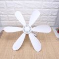 AC 220V 20W 6 Leaves One Speed 16.5 Ceiling Fan mini Fan Dormitory Hanging fan with 1.8m Power Cable On Off Switch. 