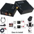 Digital to Analog Audio Converter Coaxial SPDIF Toslink Optical to Audio Converter 3.1-Black.