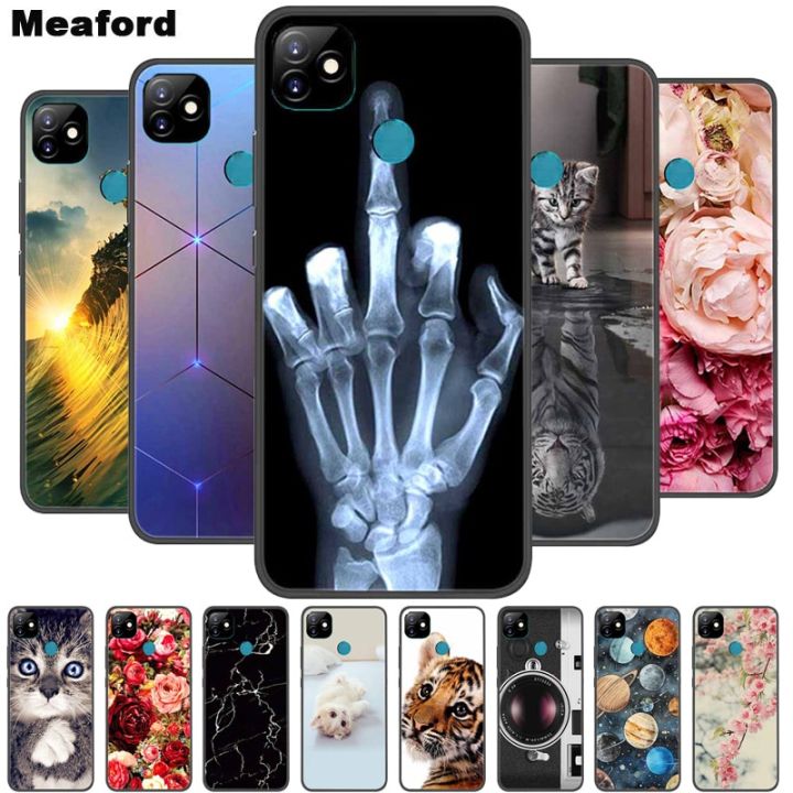 For ITEL L6005 Case Soft silicone TPU Back Cover For ITEL P36 Play Vision1 Phone Cases for ITEL Vision 1 L6005 Cute Cat Coque