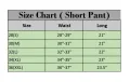 Premium Quality Navy Blue Color Cotton Short Pant for Men..