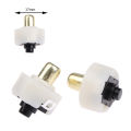 2Pcs 17mm LED Flashlight Push Button Switch ON/ OFF Electric Torch Tail Switch. 