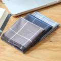 3 PCS ' Handkerchiefs, Handkerchief Set, Cotton Hankie, Cotton Handkerchiefs ' Stripe Checkered Pattern Handkerchiefs Pocket Square Hankies.