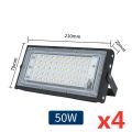 4pcs/lot Led Flood Light AC 220V 110V Outdoor Floodlight Spotlight IP65 Waterproof 50W 100W LED Street Lamp Landscape Lighting. 