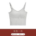 Song QianyaUBeautiful Back Pure Cotton Underwear Net Red Sling Vest Bra Small Chest Push up Sports Birth Year Red. 