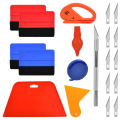 20 Pcs Car Vinyl Wrap Tool Kit, Wrap Squeegee Wallpaper Smoothing Tool for Car Wrapping and Install Wallpaper.