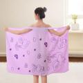 Bath dress Bath Gown bath towel Home Nightwear Microfiber Women Bathrobe. 