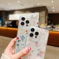 For iPhone 14 Plus Fresh Small Floral Epoxy TPU Phone Case.