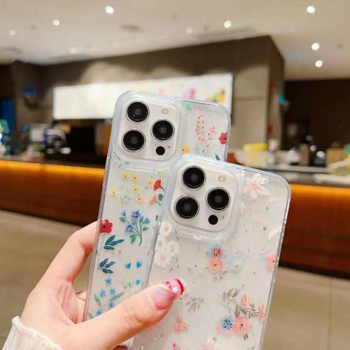 For%20iPhone%2014%20Plus%20Fresh%20Small%20Floral%20Epoxy%20TPU%20Phone%20Case%20-%20Image%209