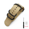 【NEW】 Aotelayer Thickened Nylon Straps 18mm 20mm 22mm 24mm Width Nylon Watch Band Canvas Watch Strap with Five-ring Steel Watch Accessories. 